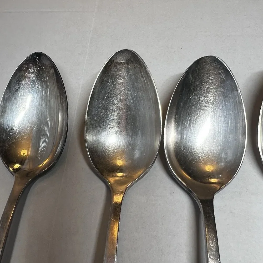 Oneida 1923 BIRD OF PARADISE Antique Silverplate Serving Spoons Set of 6